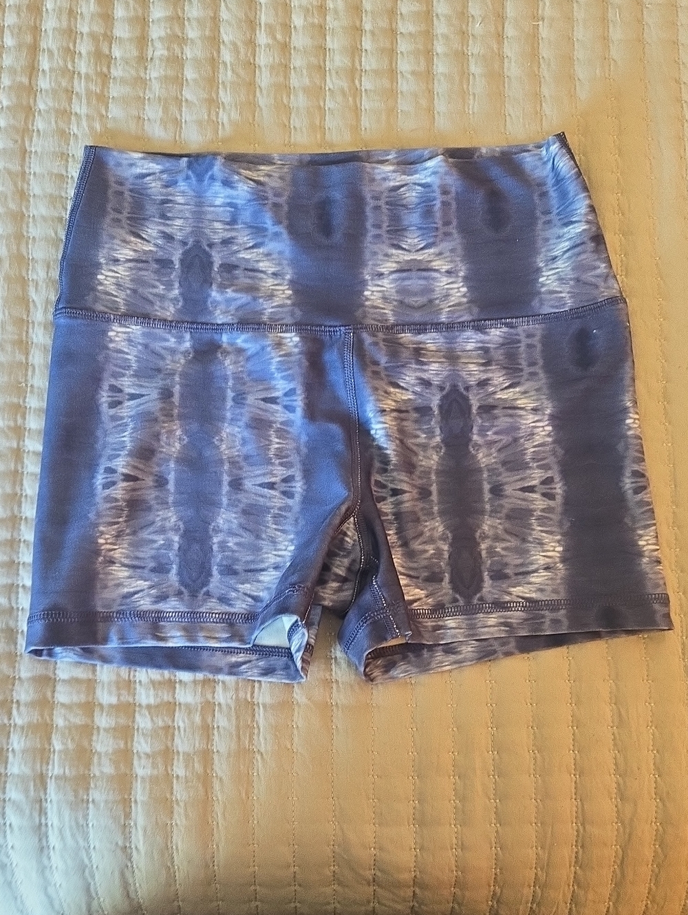 Scorpio Sol Periwinkle Blue Tie-Dye High-Rise Bike Shorts